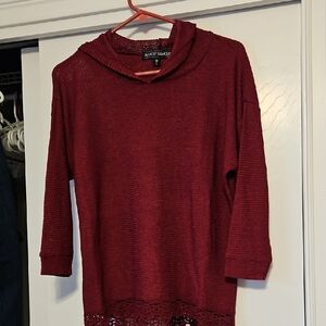 Almost Famous Burgundy Knit Sweater